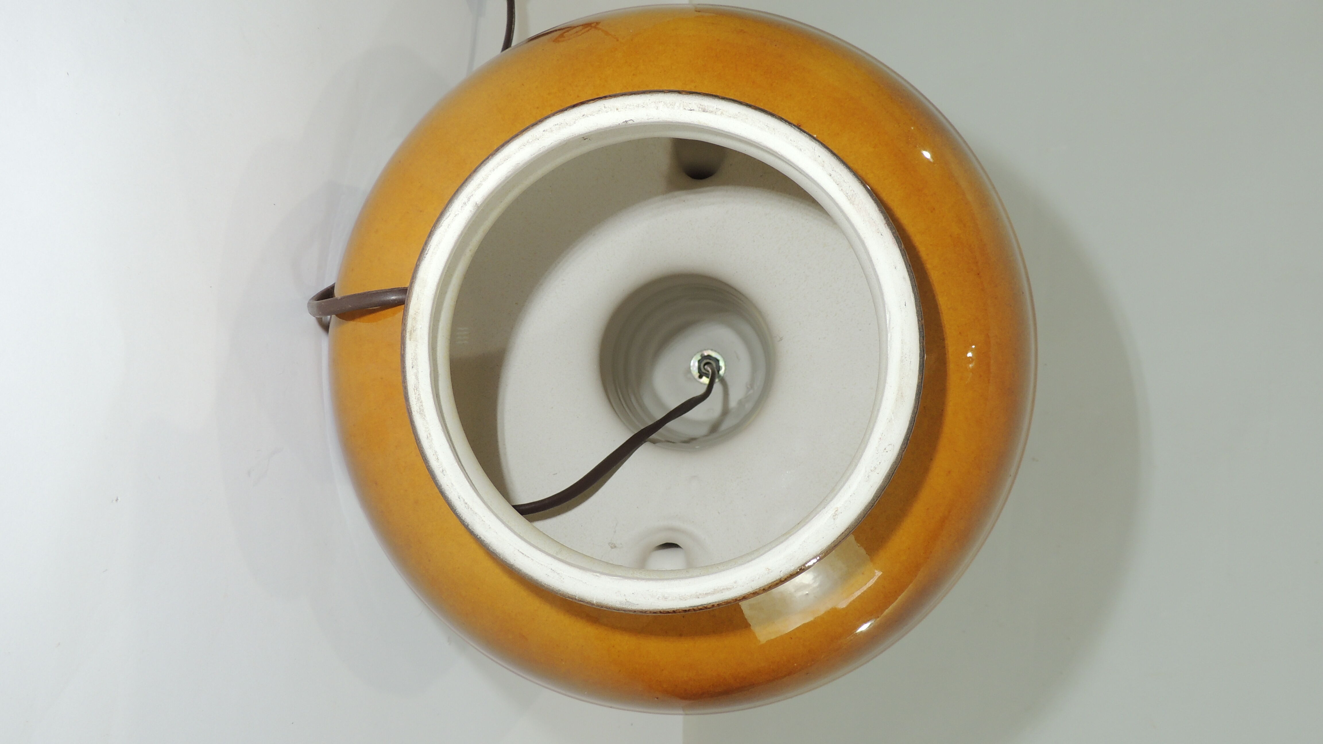 Fat lava mid-century ceramic/vintage floor lamp