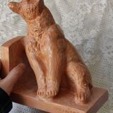 Thomas Cartier terracotta bear book holder