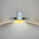 Large Vintage Pendant Light • Lyfa • Denmark • 1970