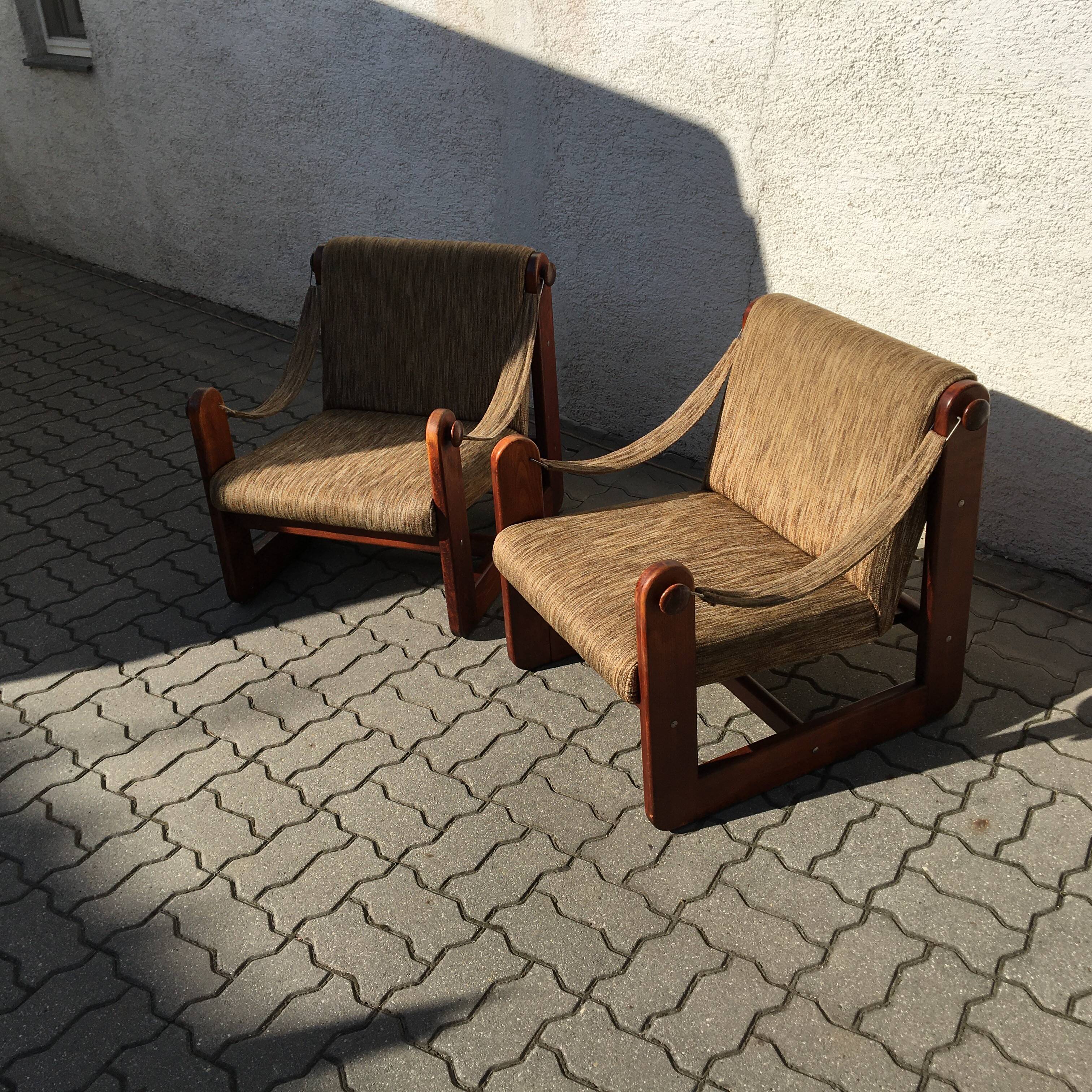 Vintage Lounge Armchair Chair Mid Century 80s Czechoslovakia