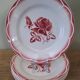 7 assiettes plates Digoin Sarreguemines modèle Orly