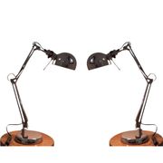 Pair of articulated lamps vintage 1980s industrial design