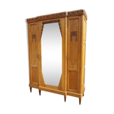Armoire à glace chêne art déco