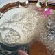 Silver-plated service tray English