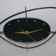 Wall clock "Flash transistor" 60's metal