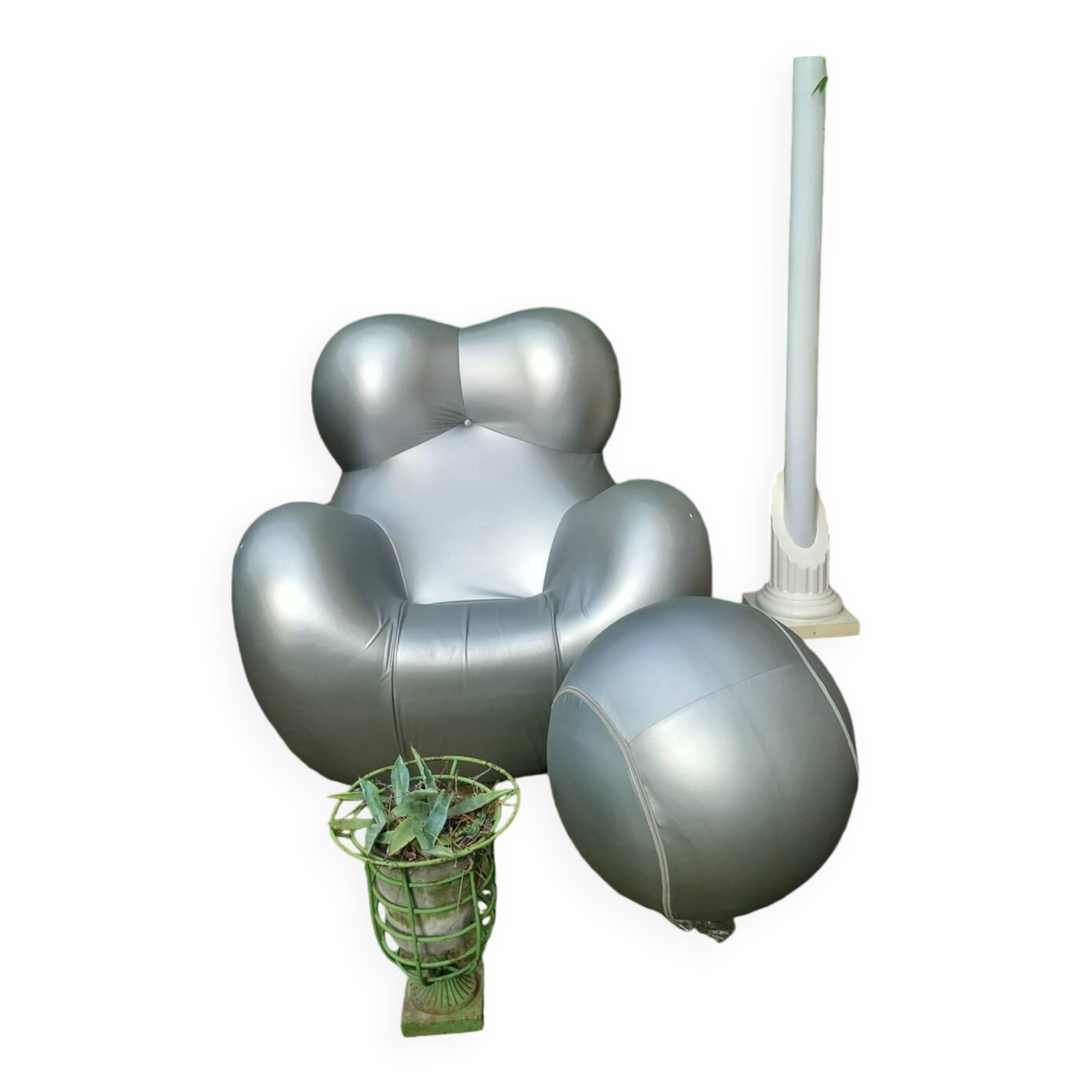 Fauteuil et repose pieds mamma Gaetano Pesce