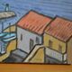Marseille Corniche Valmer seaside landscape painting HST signed Roche