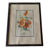 Watercolor bouquet of flowers, first half of the 20th century