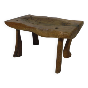 tabouret vintage en tronc