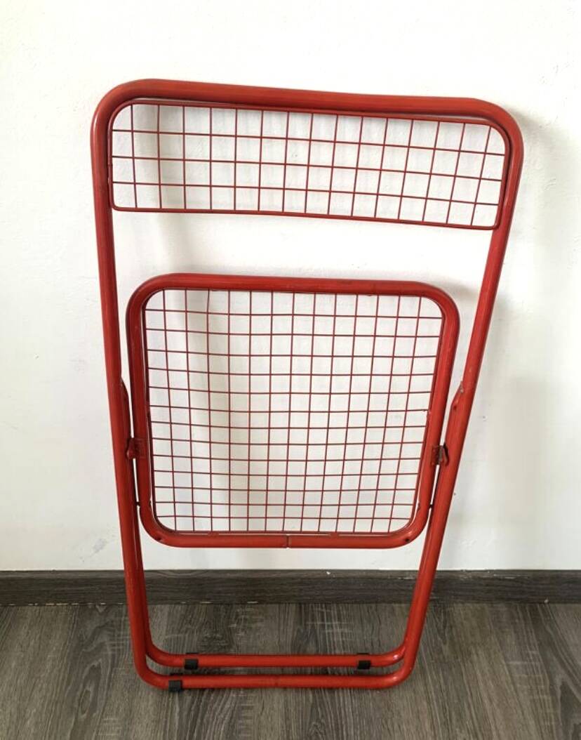 Ted Net folding chair red Niels Gammelgaard