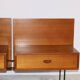Floating bedside tables in teak veneer - Belgium - 1960's