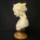 Bust of Angelica Maria by Gianneli Faux Alabaster on Marble