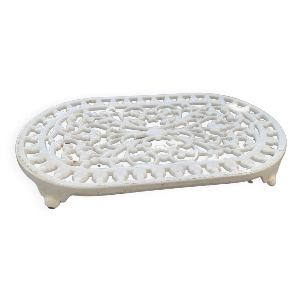 Dessous De Plat Ovale En Fonte Victor - Protection Table Vert Classique