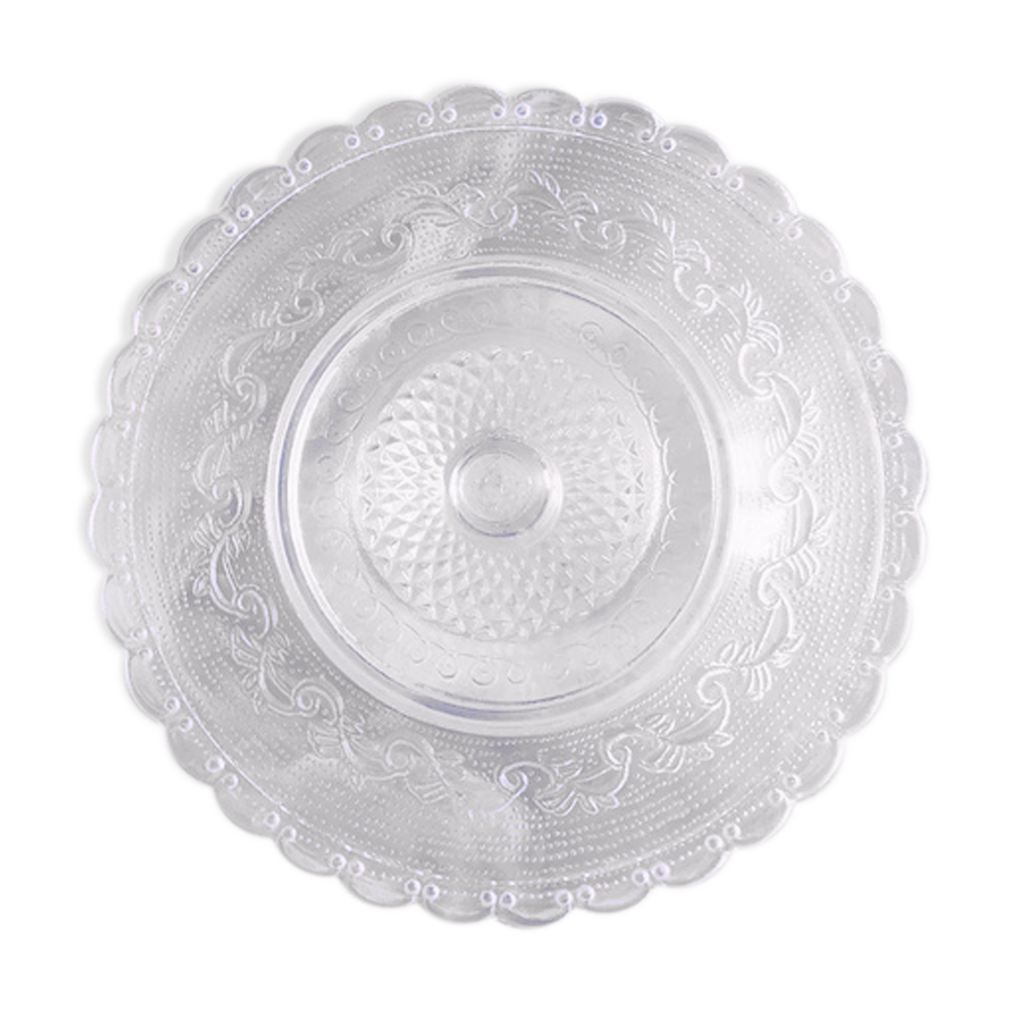 Coupe compotier en verre rose
