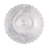 Coupe compotier en verre rose