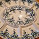 Large display plate with 7 pieces in Greek pottery.