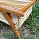 Wooden designer travel cot