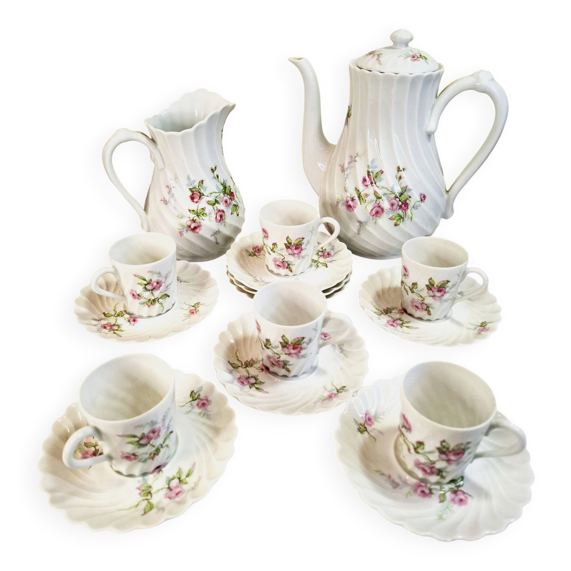 Haviland Limoges porcelain coffee service