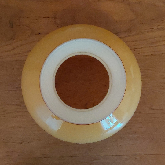 Vintage glass opaline lampshade from the 50s