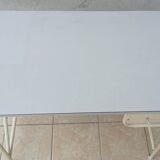 High industrial metal and formica work table