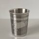 925 sterling silver goblet with engraved decoration, French work, Minerva hallmark