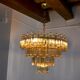 Paolo Venini two-tone chandelier, 4 levels, 1970, Italy