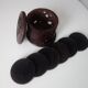 Set de sous verres en bois exotique