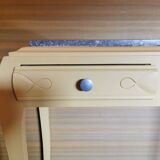 Grey marble art deco console