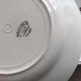 set of flat plates in lece of Lunéville 1960 décor Madeleine