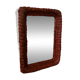Vintage 1960s rattan mirror
