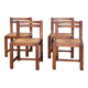 4 straw chairs.