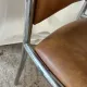 Set of 4 vintage tubular chrome chairs