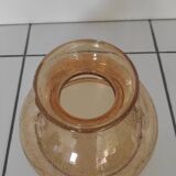 Globe de lampe en verre teinté jaune