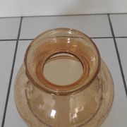 Globe de lampe en verre teinté jaune