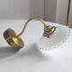Wall lamp in gilded brass and mini opaline 1930