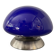 Lampe champignon vintage en opaline bleue années 80