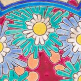 Enamelled cloisonné bowl Art Deco from Longwy, France with daisies, 1930.
