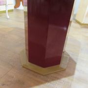 Red and gold laquered table