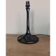 Wrought iron lamp - Art Nouveau lamp, black metal, plant decoration.
