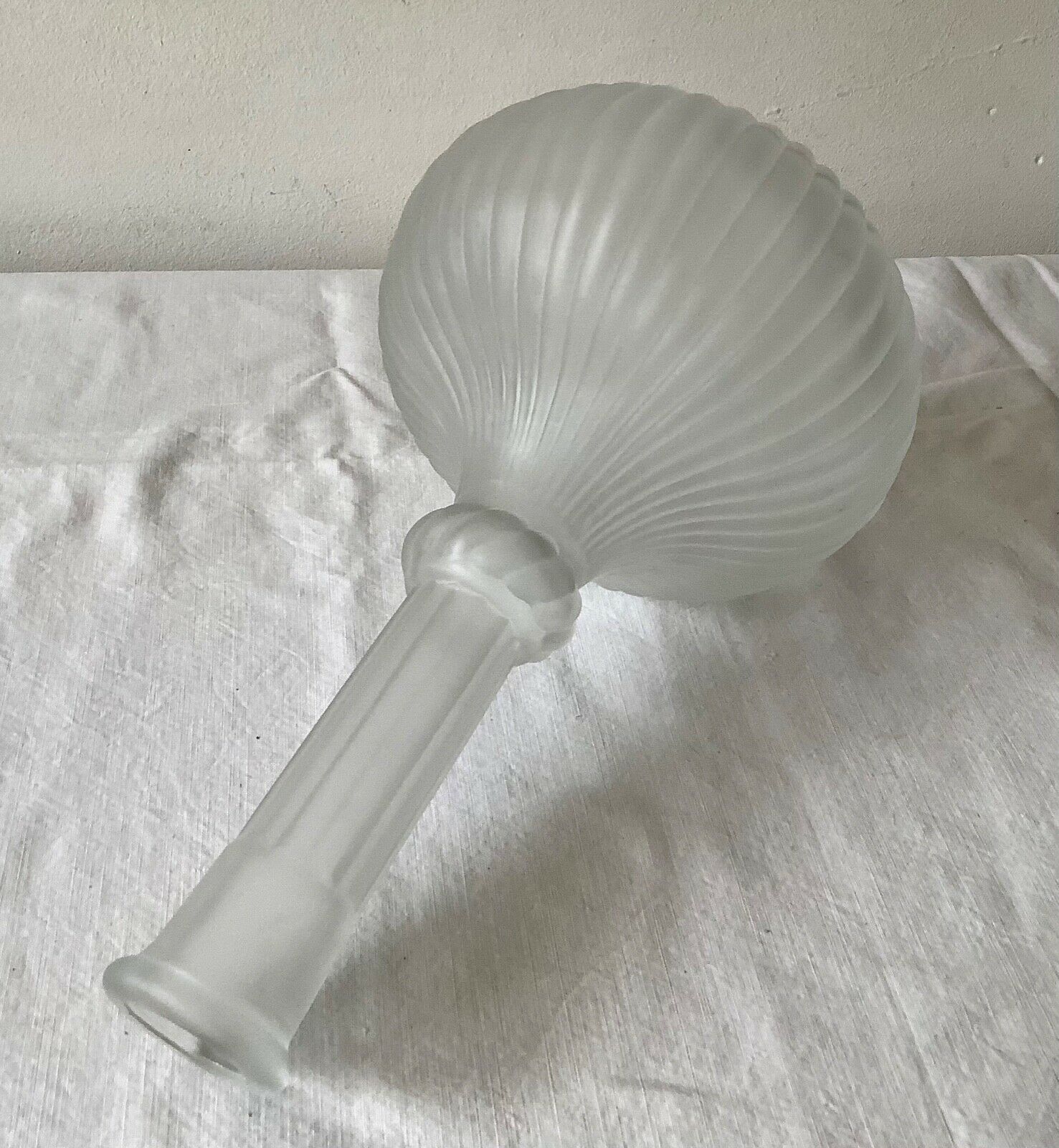 Frosted glass carafe