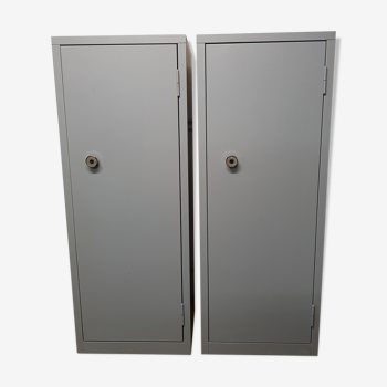 Set of 2 metal dressers