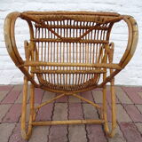 Vintage rattan armchair