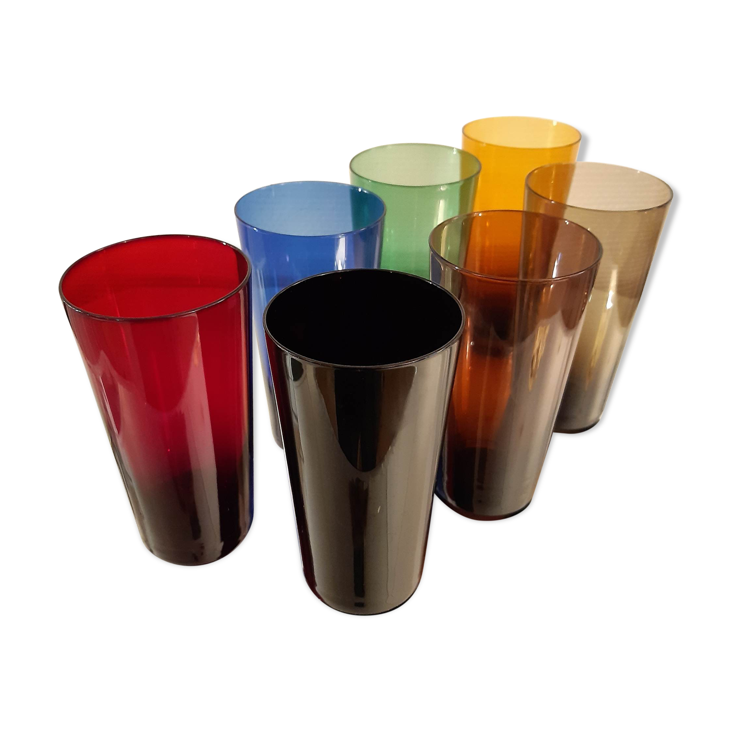 Full service colored glasses 60s