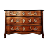 Chest of drawers crossbow louis XV in walnut XVIII th around 1750