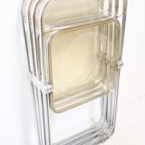 Suite of 4 Plia chairs by Giancarlo Piretti for castelli