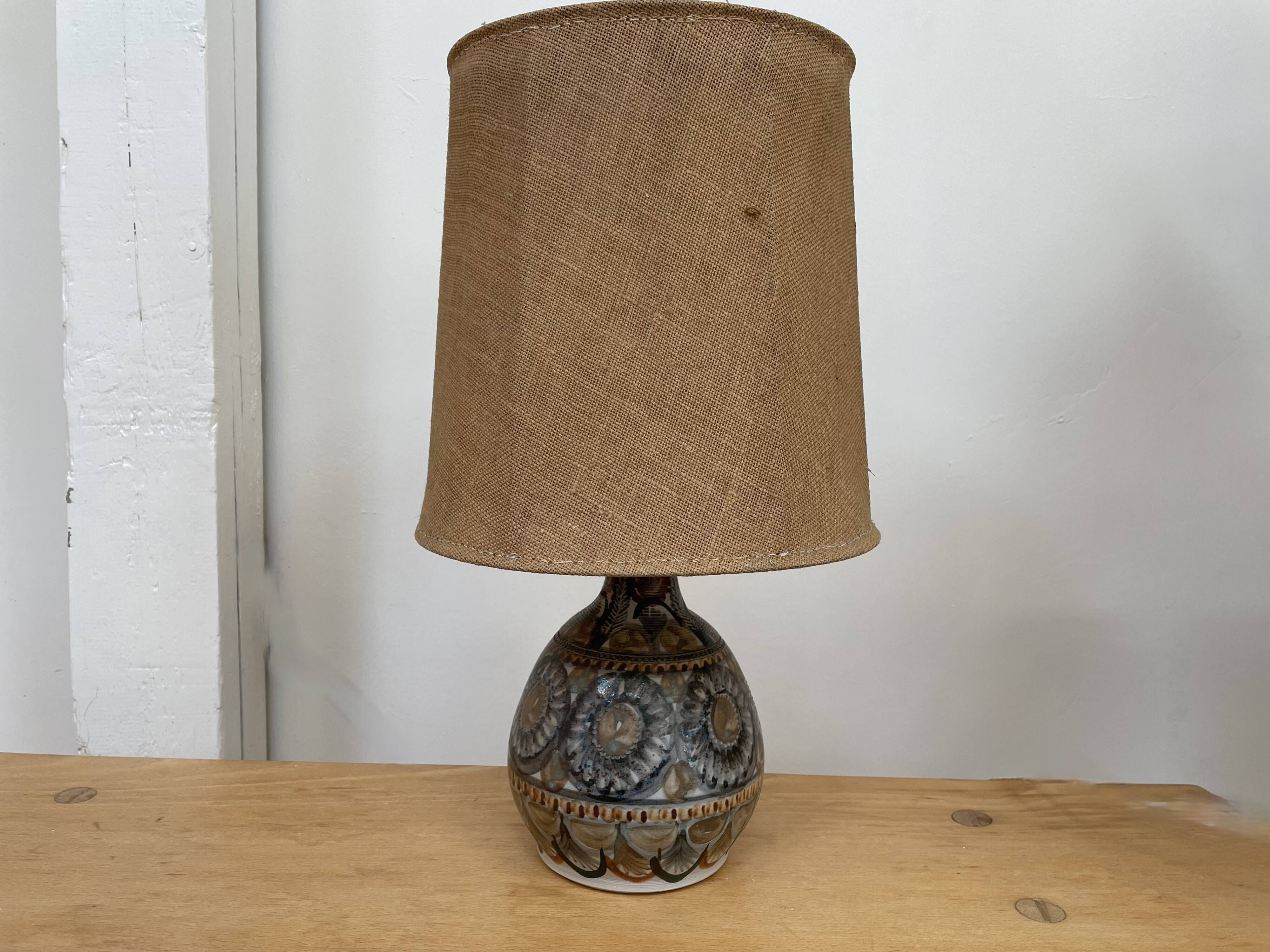 Ceramic lamp by Jean-claude Courjault, La Cerisaie, circa 1970.