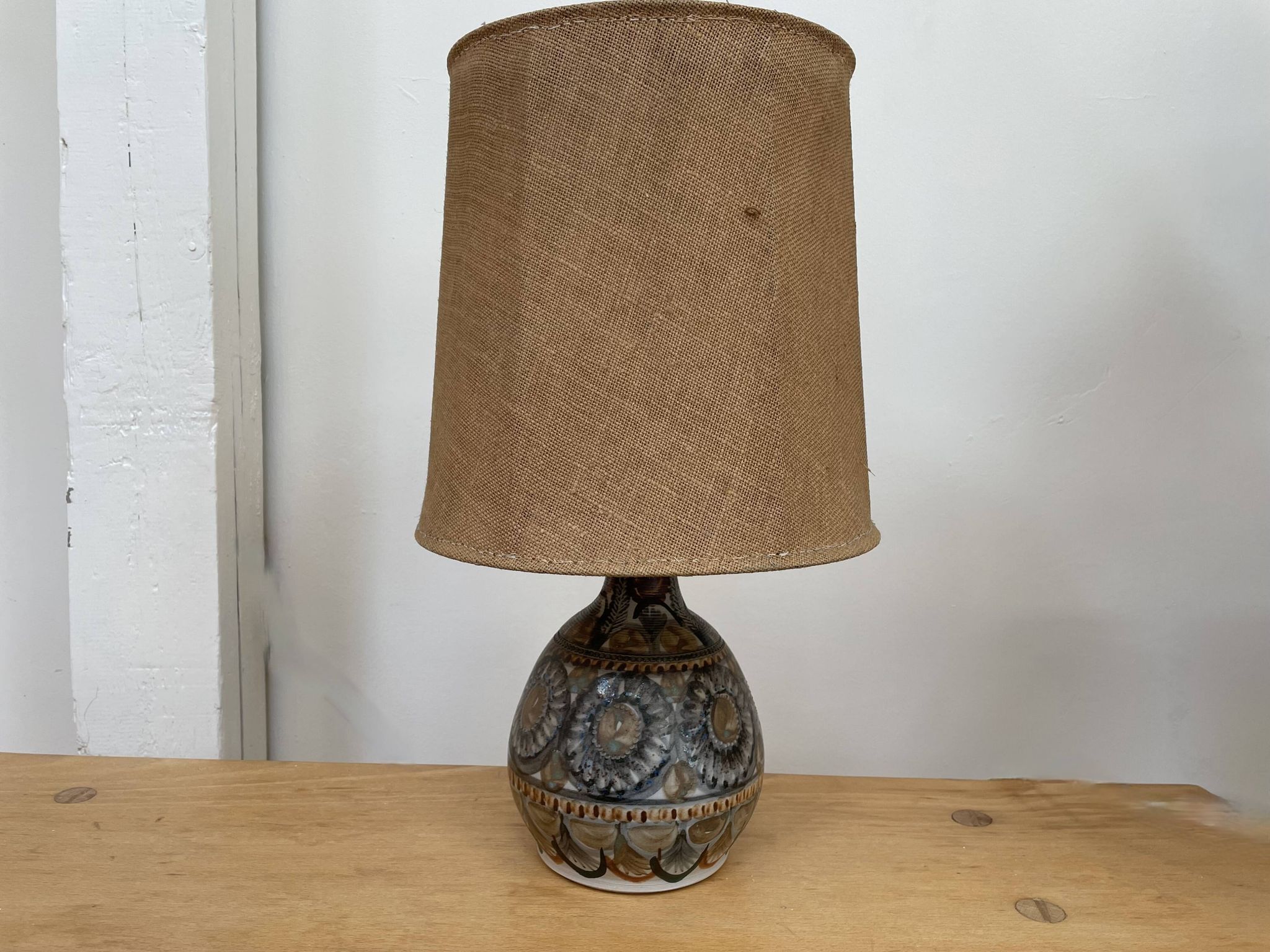 Lampe en céramique par Jean-claude Courjault, La Cerisaie, vers 1970.