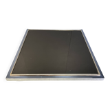 Vintage chrome and brass coffee table, 1970s