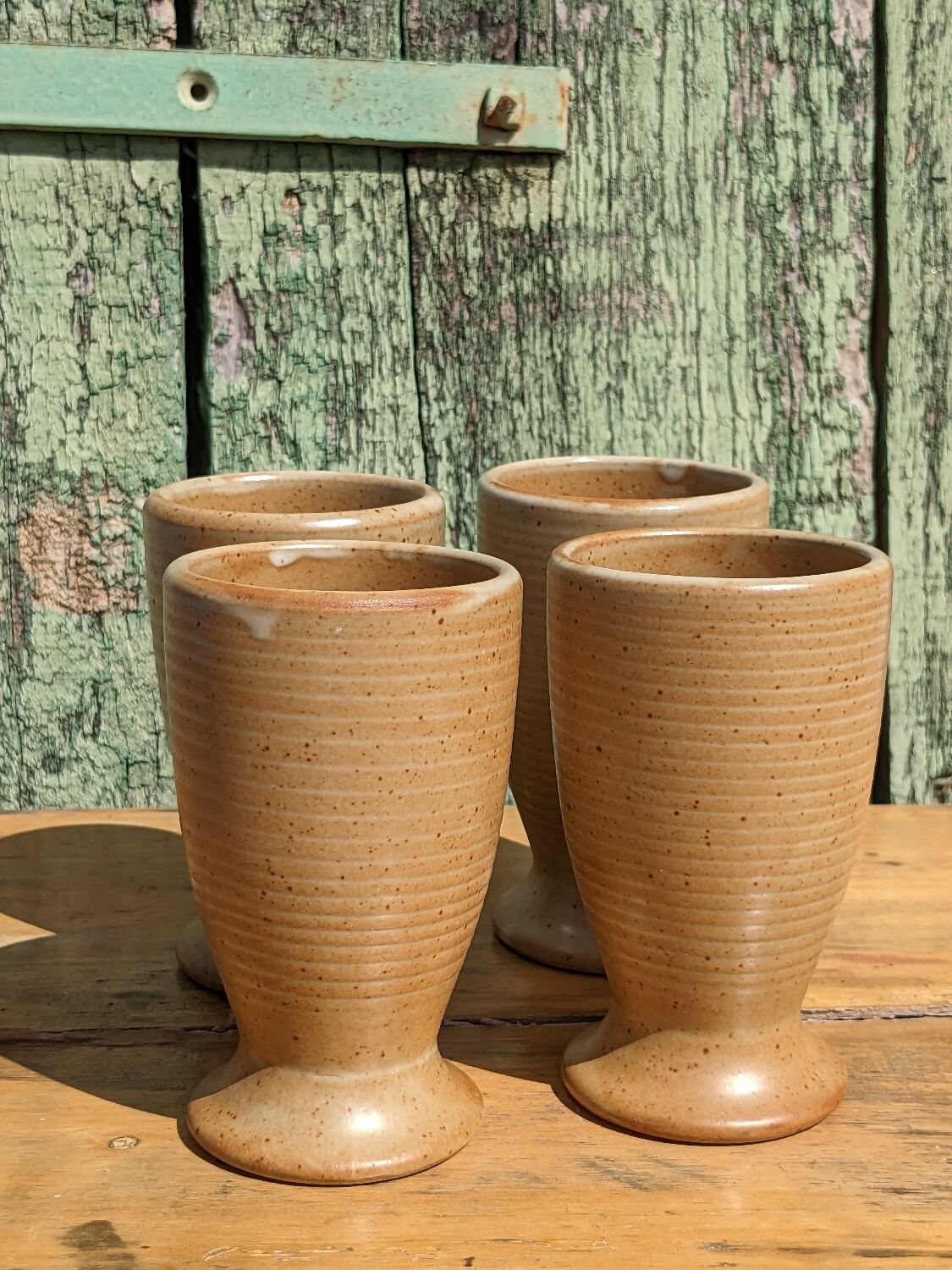 Mazagrans cups in artisanal stoneware by 4