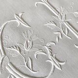 Old embroidered bed linen